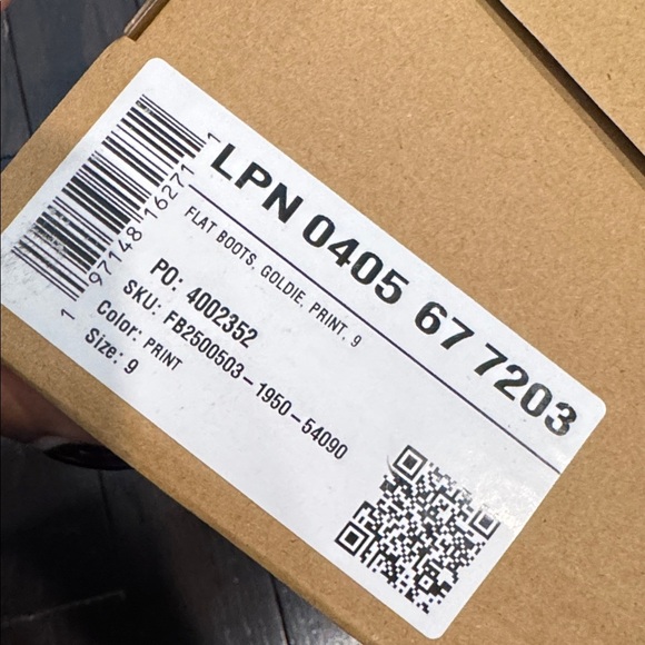 🟤🟤 (S O L D) JustFab Goldie Snakeskin Print Flat Boot Size 9- New in Box - Picture 10 of 10